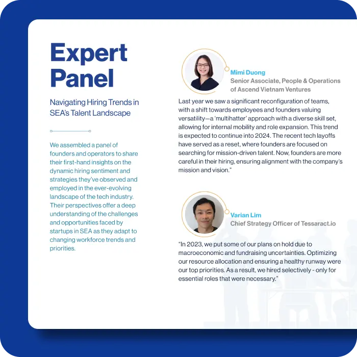 Future of Work Southeast asia startup talent trends report 2024